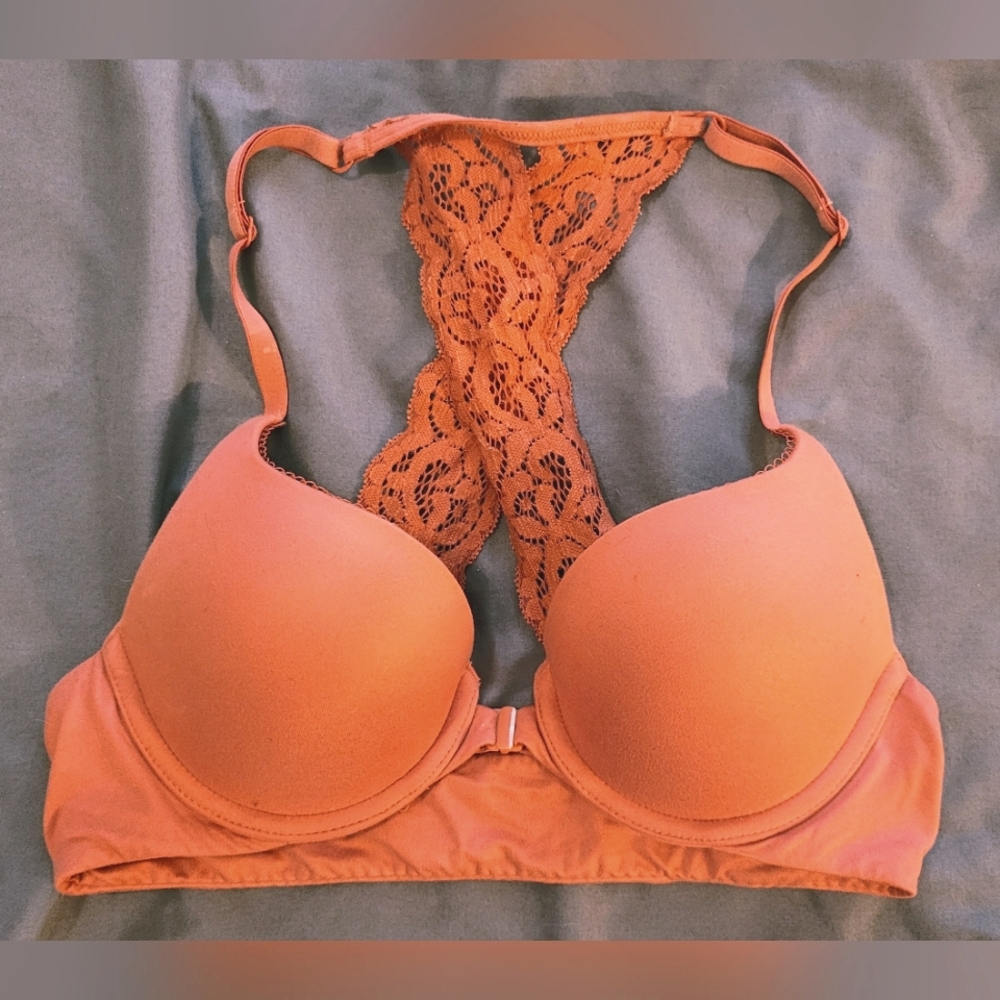 VS push-up coral bra